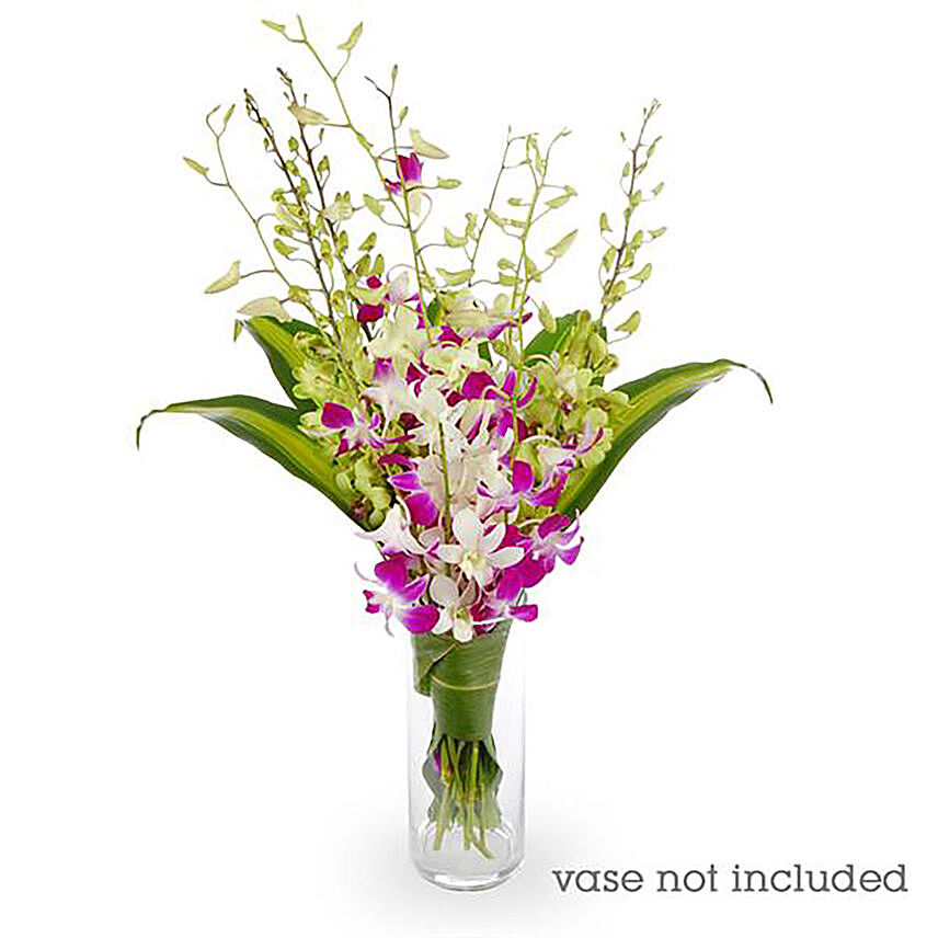 Orchids & Cordyline Flower Arrangement: Gift Delivery in Australia