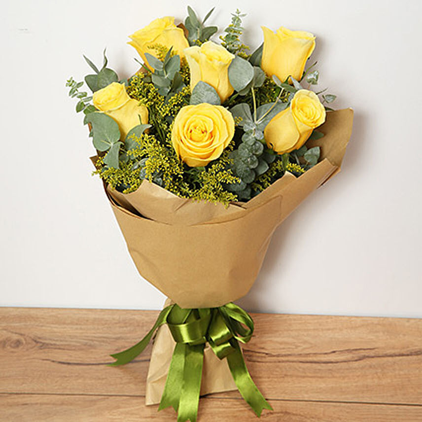 Bouquet Of Yellow Roses EG: 