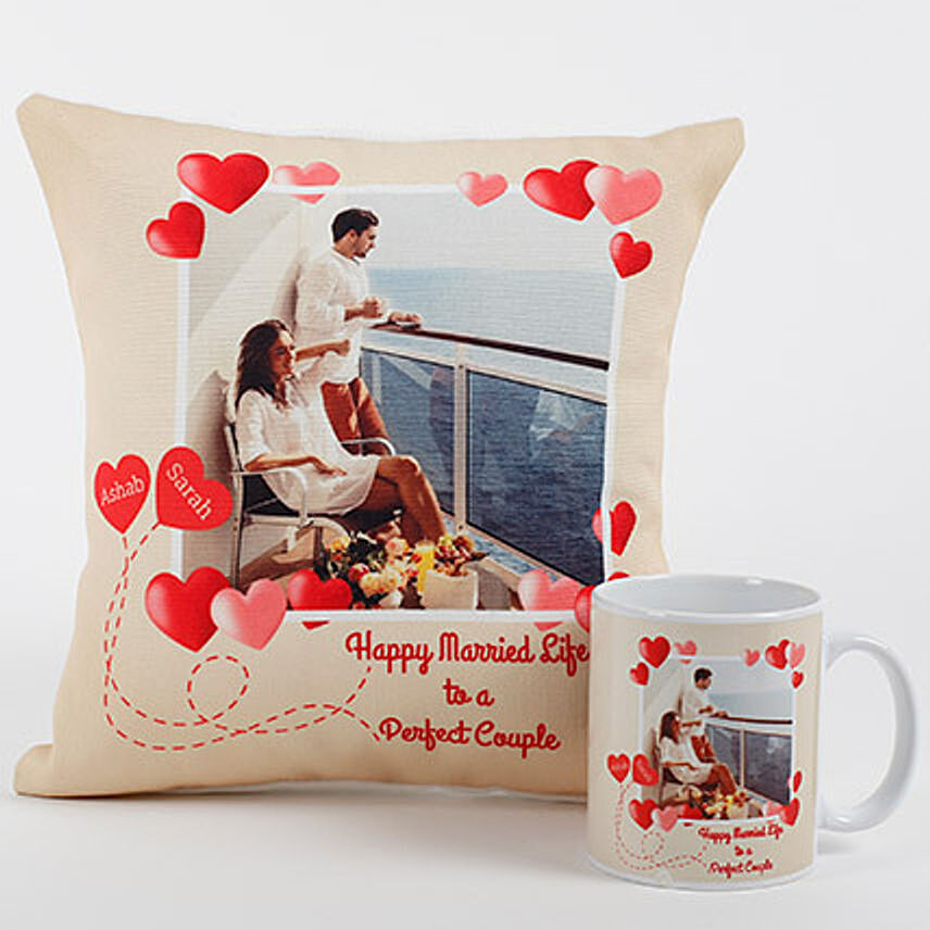Perfect Love Personalized Combo: Personalised Wedding Gifts