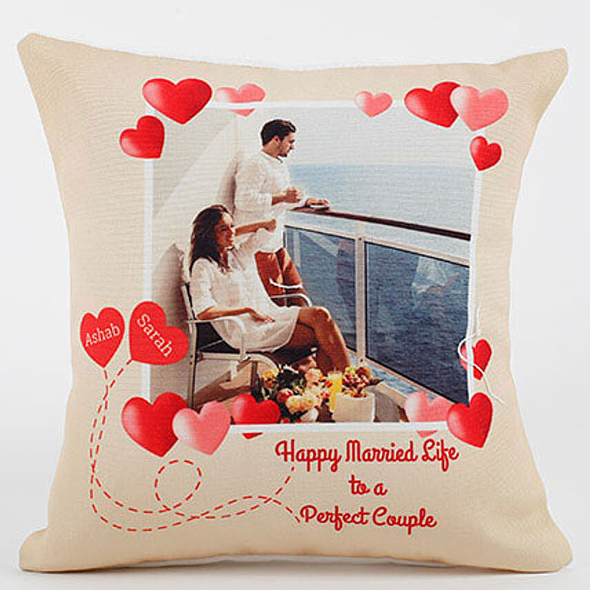 Perfect Love Personalized Cushion: Customized Gifts for Wedding