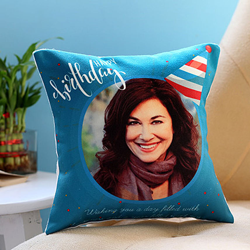 Personalised Birthday Cap Cushion: Customized Gifts
