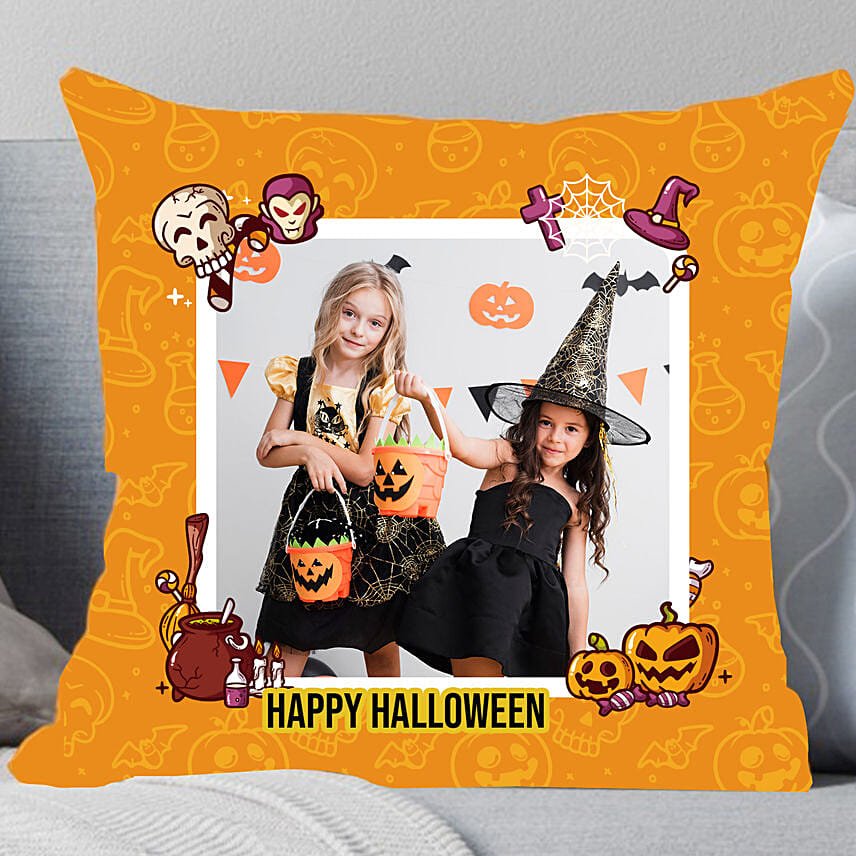 Halloween Mysterious Personalised Cushion: Personalised Photo Cushions