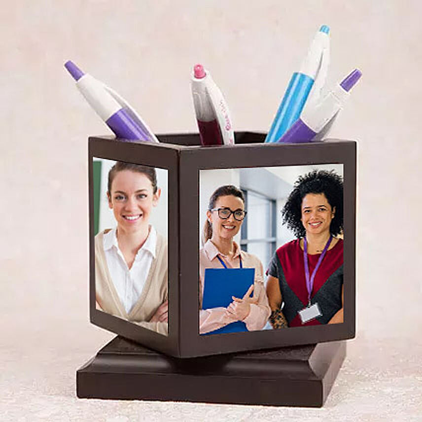 Personalised Pen Stand For Teacher: Personalised Teachers Day Gifts