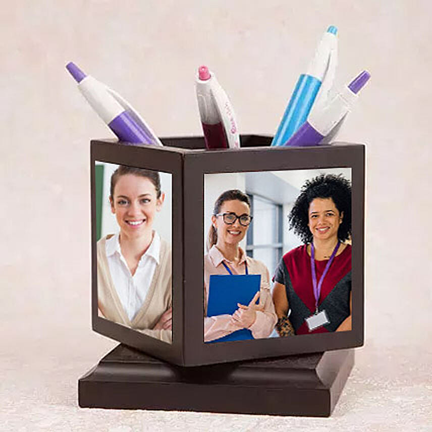 Personalised Pen Stand For Teacher: Personalised Teachers Day Gifts