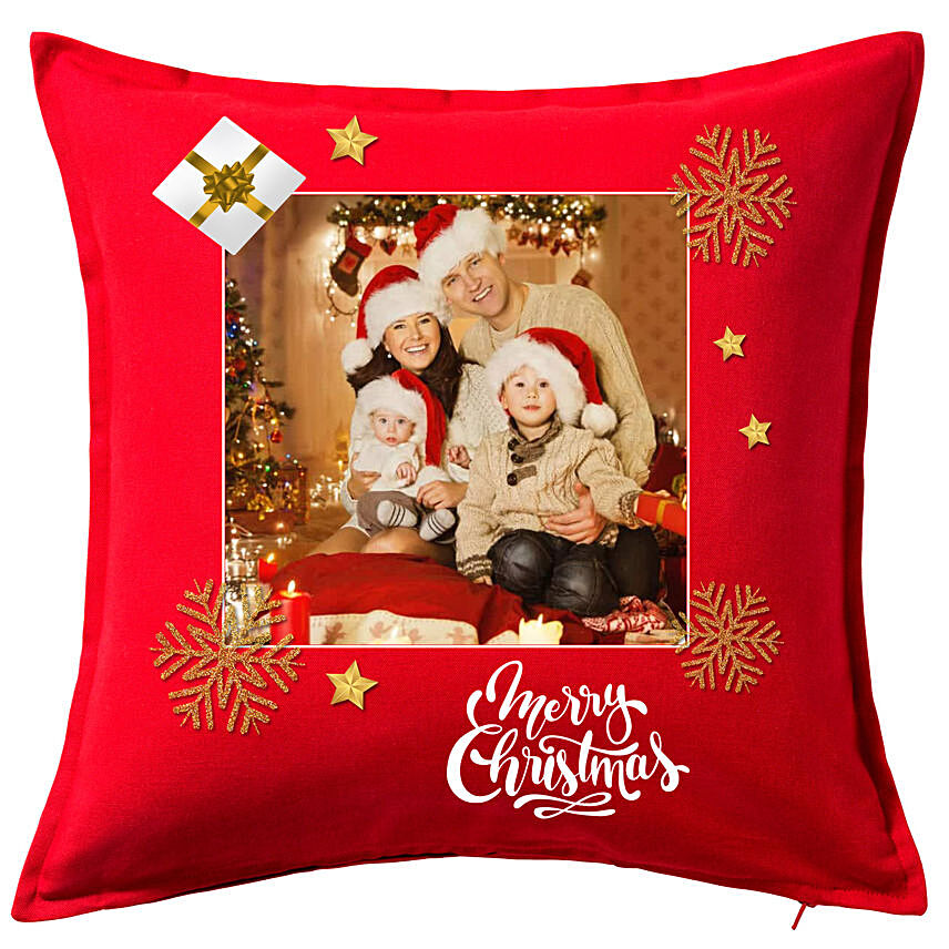Personalised Xmas Greetings Cushion: Customized Gifts