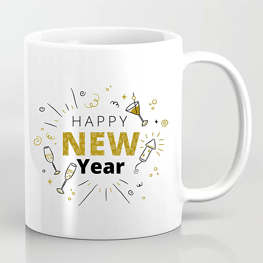 Happening New Year Greetings Mug: 