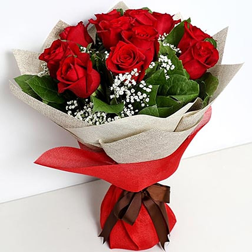 Bunch Of Ravishing Roses: Engagement Bouquet