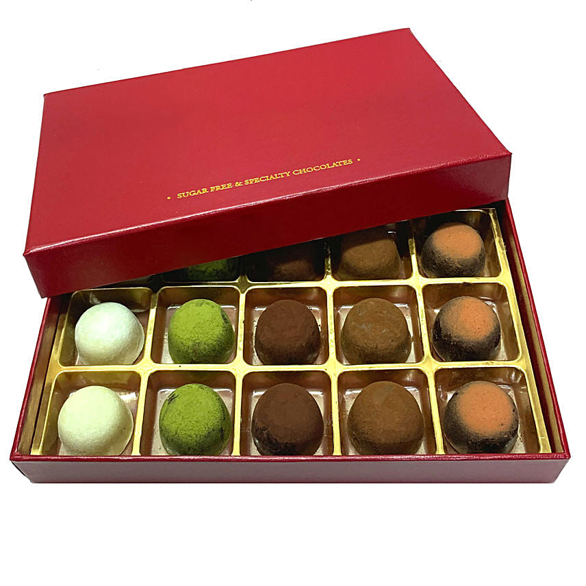 No Sugar Chocolate Truffle Box- 15 Pcs: Truffle Chocolates 