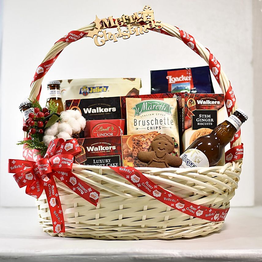 Dearest Near Year Goodies Basket: Christmas Gifts for Family