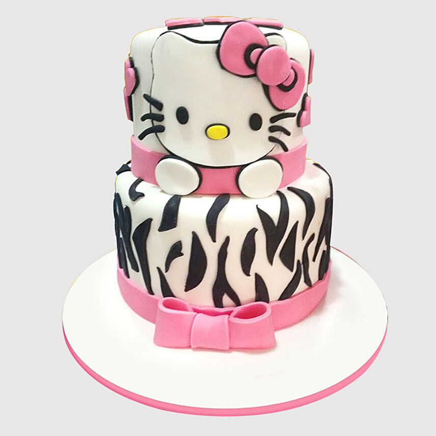 2 Layer Hello Kitty Cake: Kitty Birthday Cakes