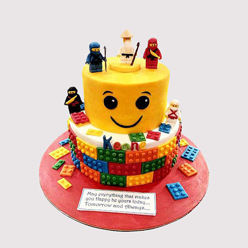 2 Tier Legoland Cake: Iron man Cakes