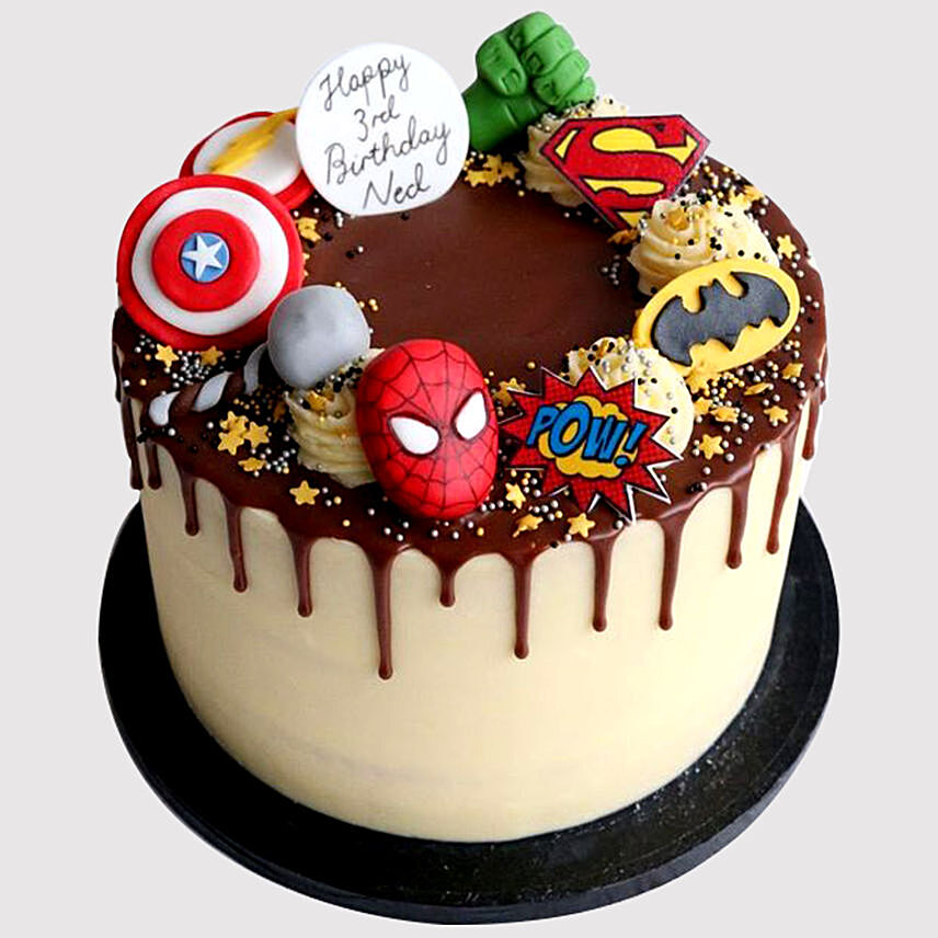 Avengers Birthday Cake: Dino Cakes