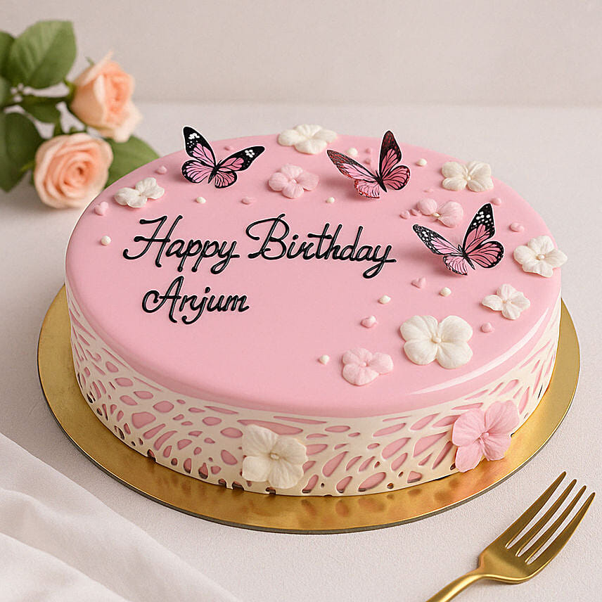 Butterfly Cake: Eggless Birthday Cakes