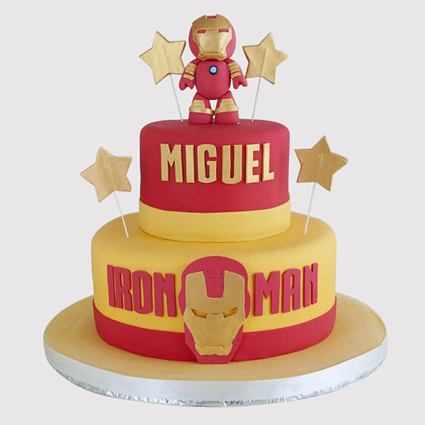 Designer Iron Man Cake: Character Cakes Singapore