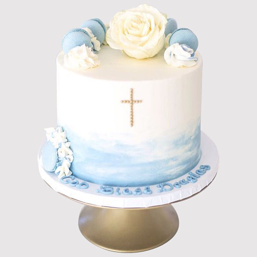 Floral Christening Cake: Christening Cakes in Singapore
