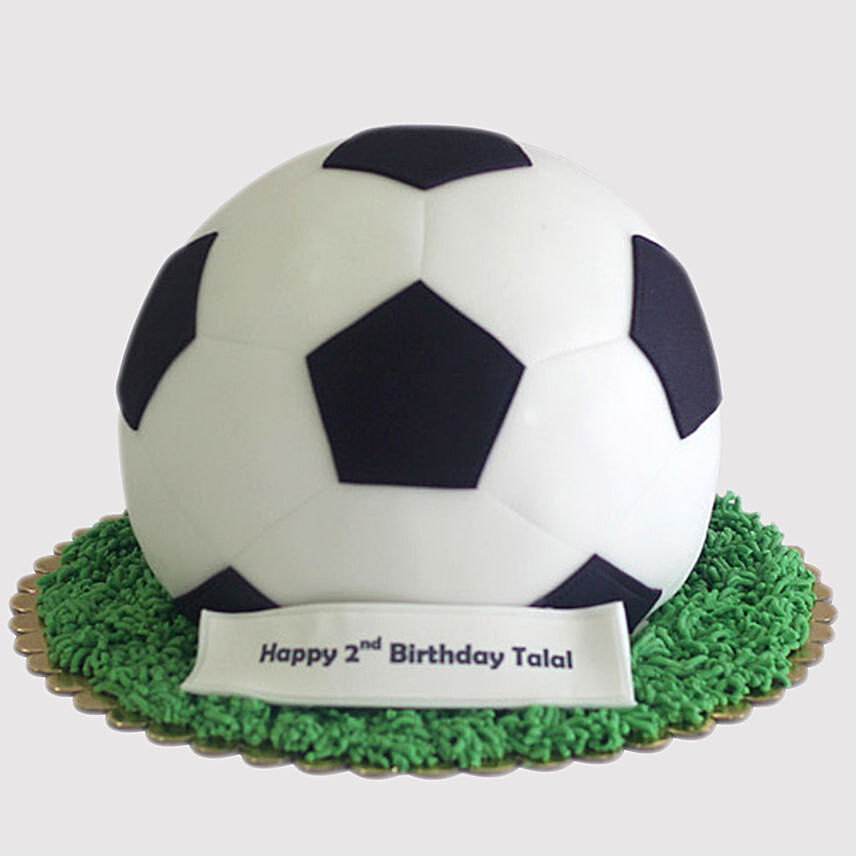 Football Shaped Cake: Football Theme Cake For Birthday