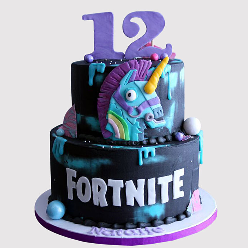 Fortnite Unicorn Cake: Milestone Number Cakes