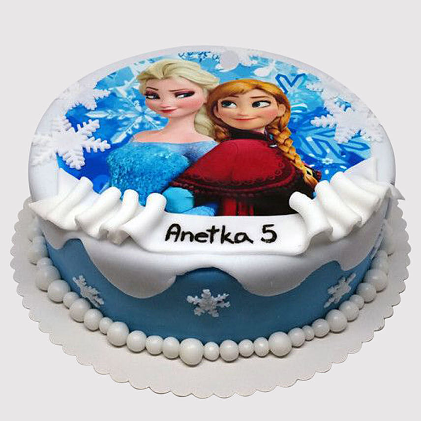 Frozen Elsa and Anna Cake: Frozen Theme Birthday Cakes
