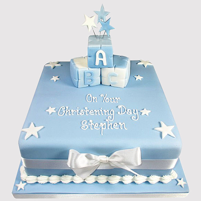 Starry Blue Cake: Alphabet cakes 