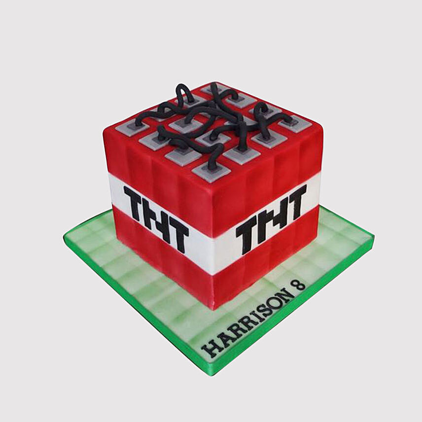 TNT Minecraft Cake: Minecraft Cakes Singapore