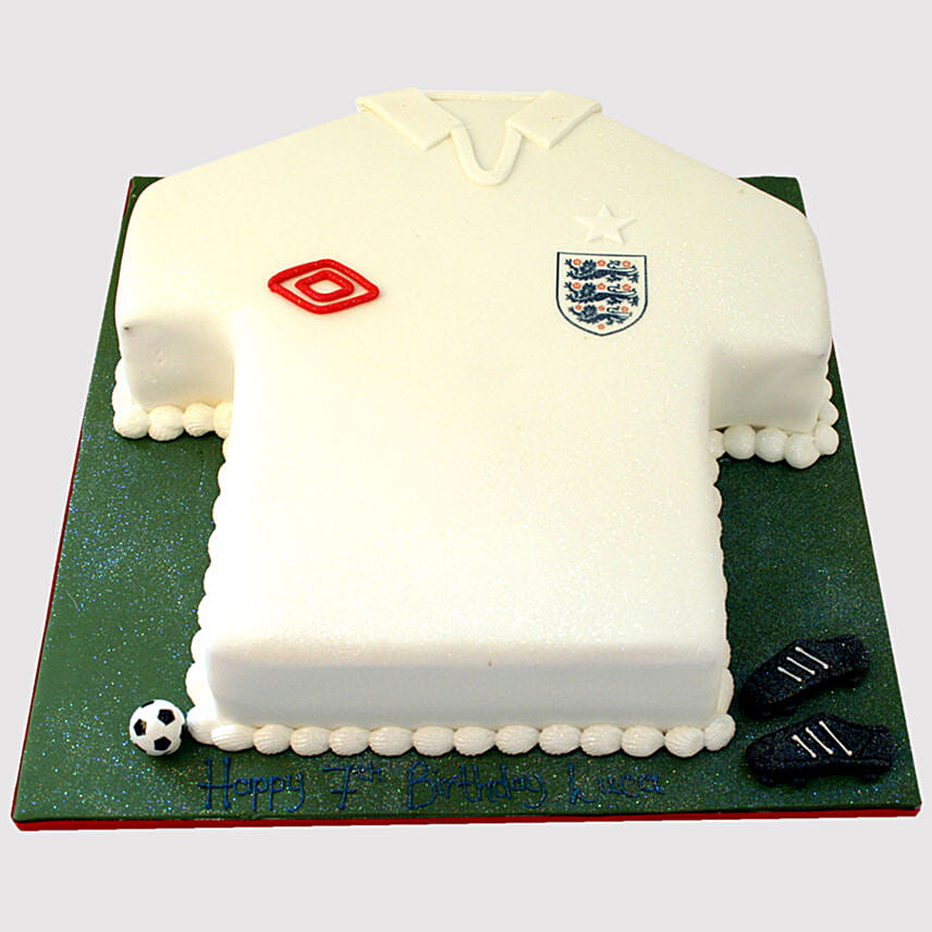 White Football Jersey Cake: Football Cakes