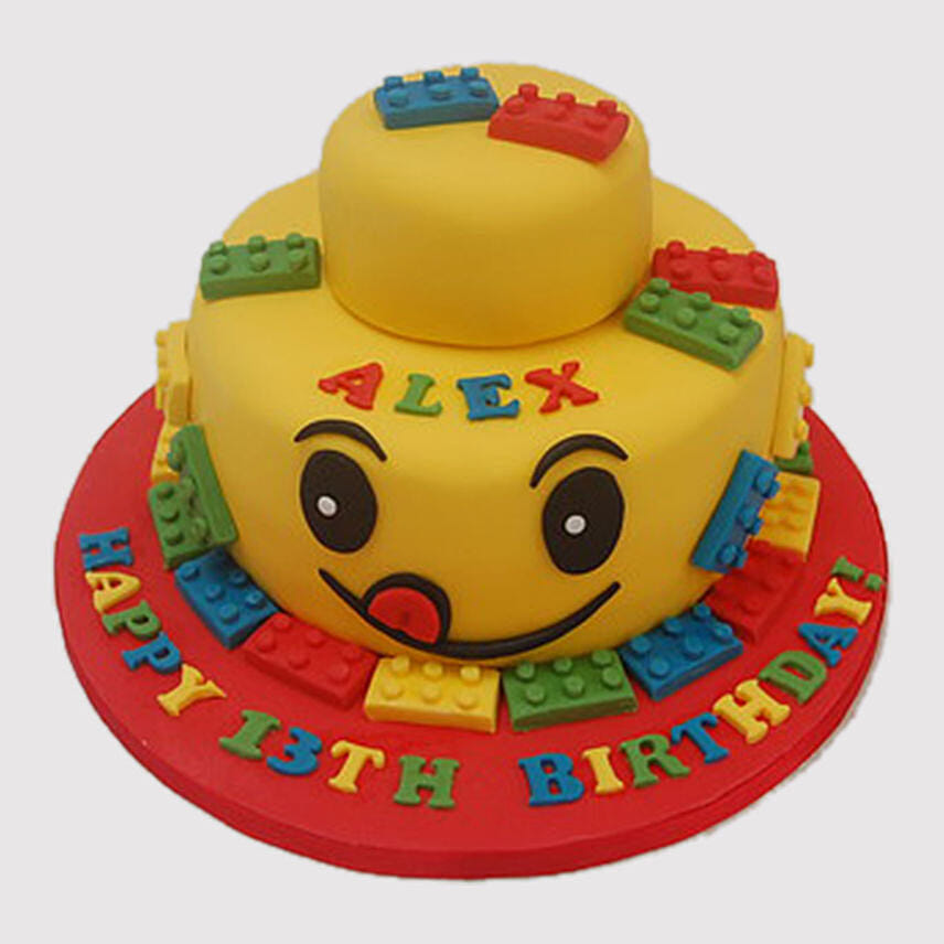 Yellow Lego Piece Cake: Lego Cakes