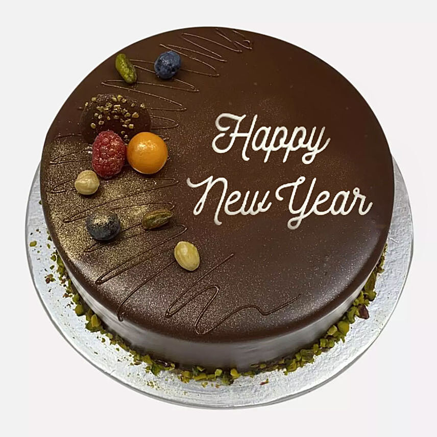 Happy New Year Chocolate Cake: Cakes 