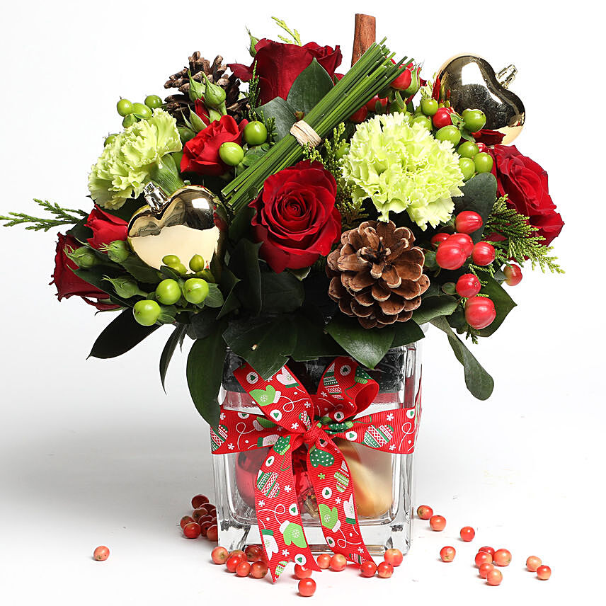 Jingle Bells Floral Arrangement: Christmas Gifts For Her