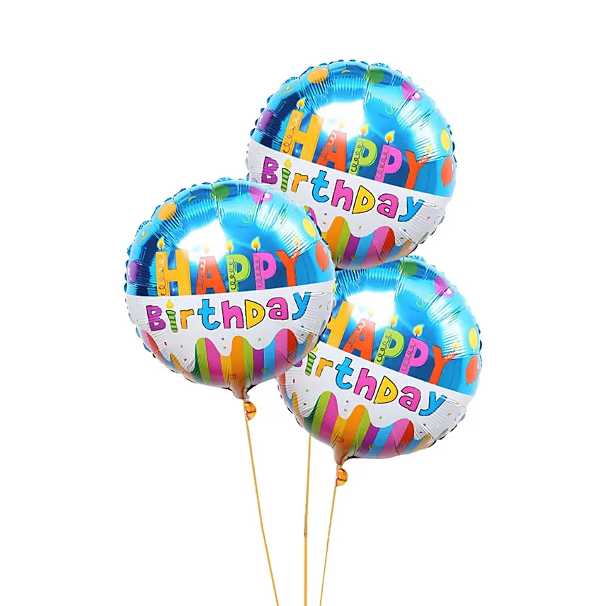 Bouquet of 3 Happy Birthday Balloon: Gifts Under 49 Dollars