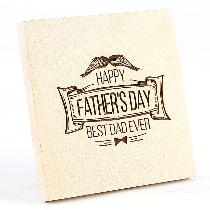 Happy Fathers Day Table Top: Engraved Glasses