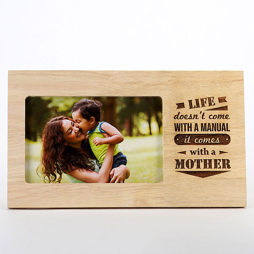 Life Comes With A Mother Photo Frame: Personalised Engraved Gifts