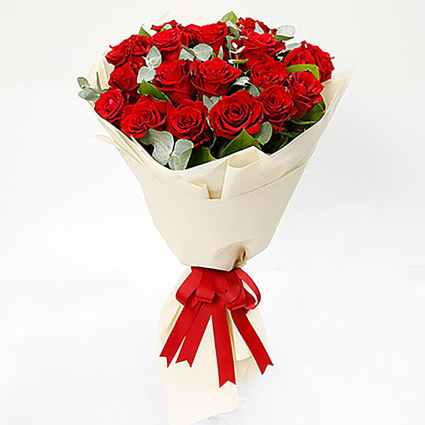 Timeless 20 Red Roses Bouquet: Apology Flowers