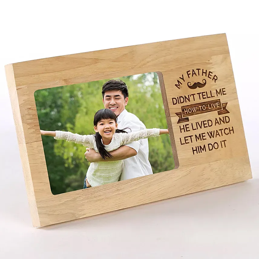 Personalised Photo Frame For Dad: Engraved Kitchen Accessories