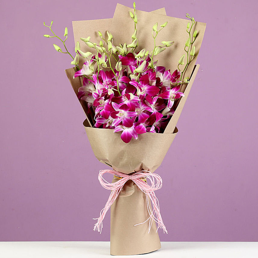 Beautiful Royal Orchids Bunch: Retirement Flowers