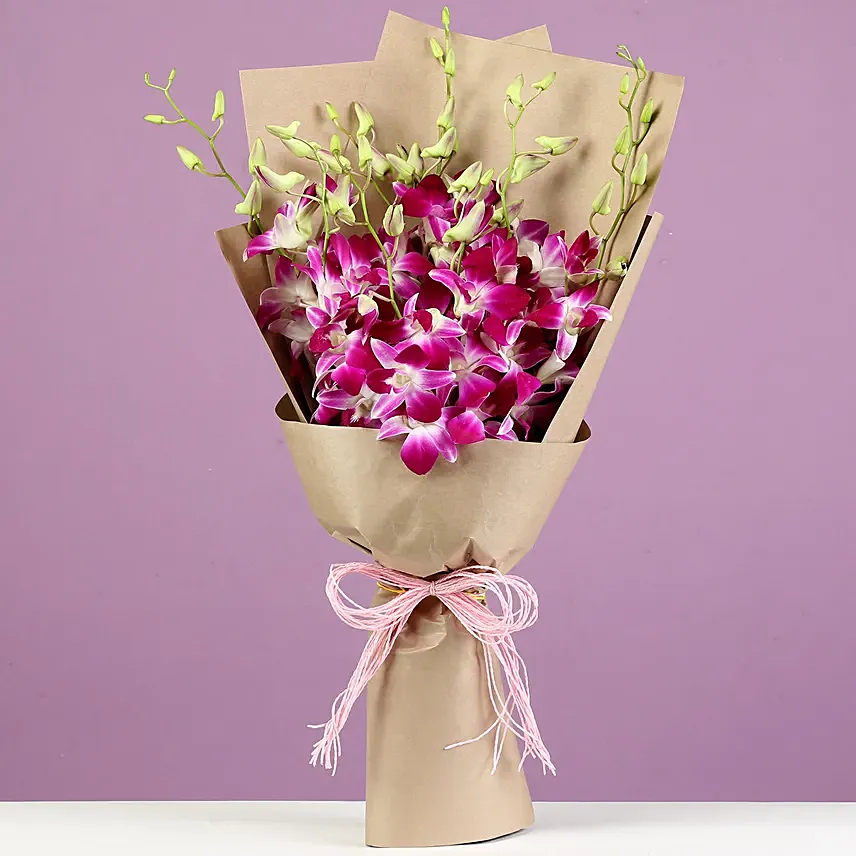 Beautiful Royal Orchids Bunch: Flowers to Apologize