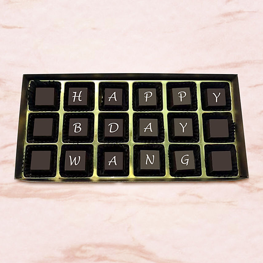 Customized Happy Birthday Chocolate: Personalised Chocolates Singapore