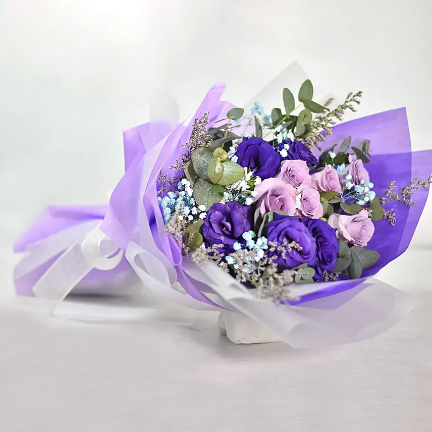 Mixed Flowers Attractive Bunch: Baby's Breath Bouquets