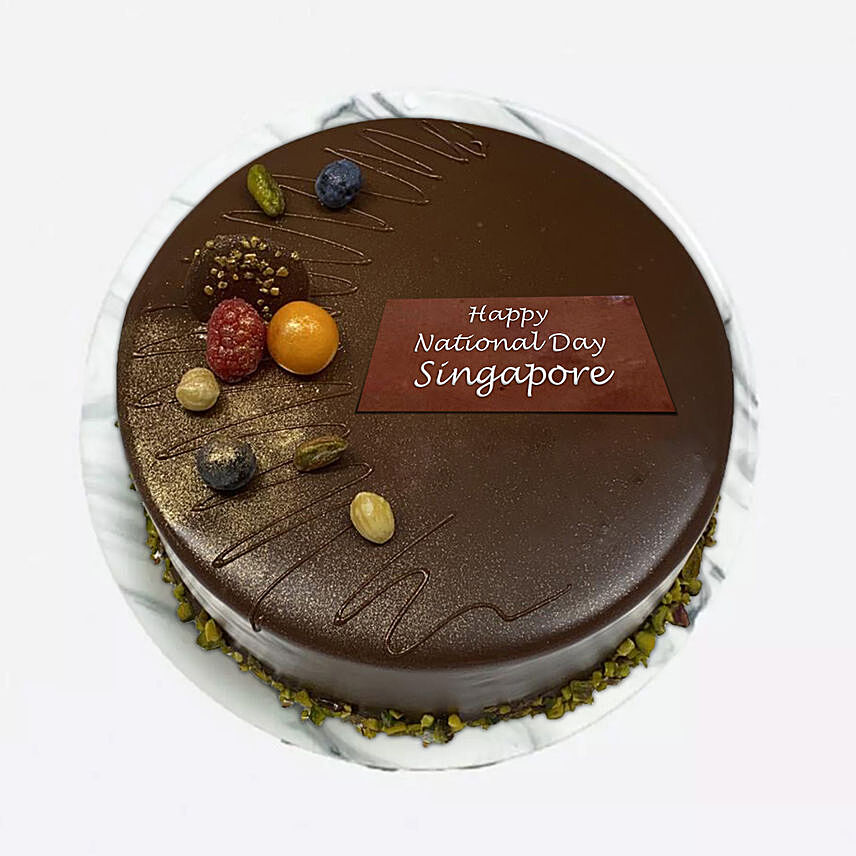 Chocolate Cake For National Day: National Day Theme Cakes