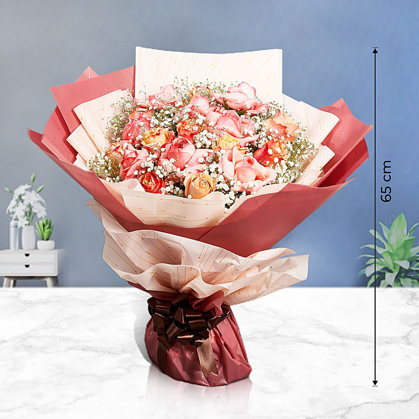 Premium Mixed Blossoms Bouquet: Flower Bouquets