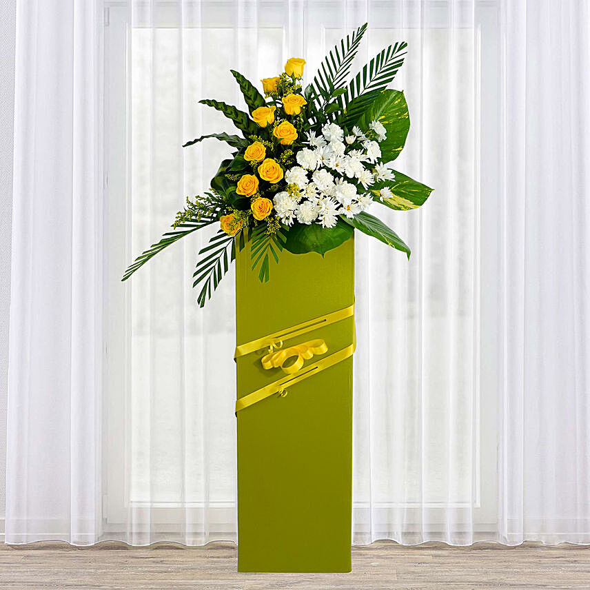 Everlasting Condolence Mixed Flowers: Funeral Flower Stands
