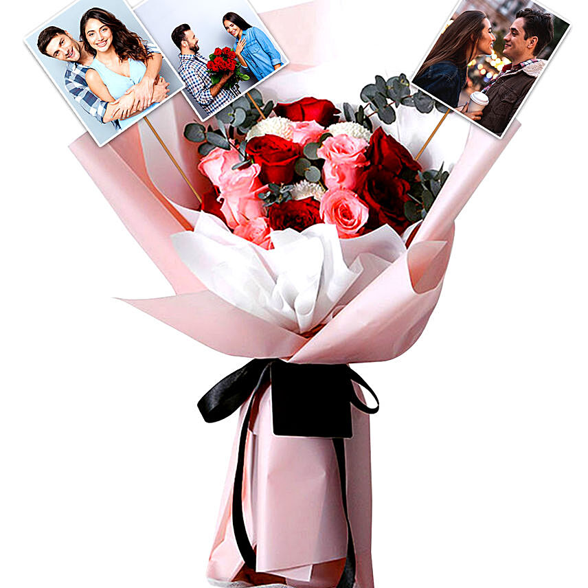 Personalised Bouquet Of 12 Roses: Flowers N Personalised Gifts