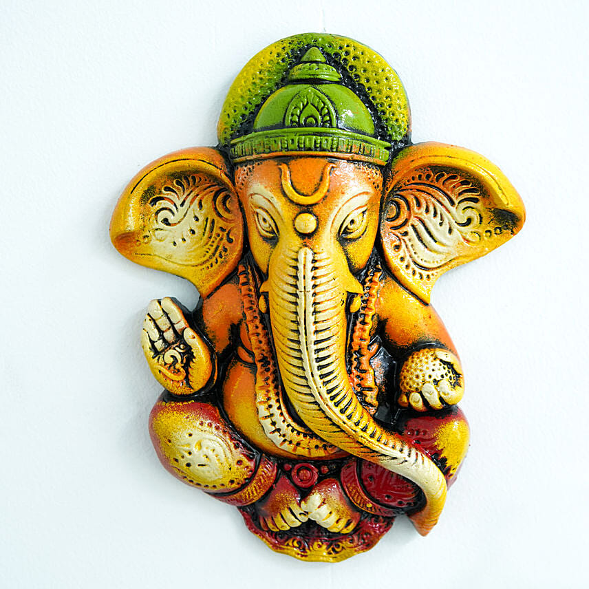 Multicolor Ganesha Wall Hanging: Home Accessories