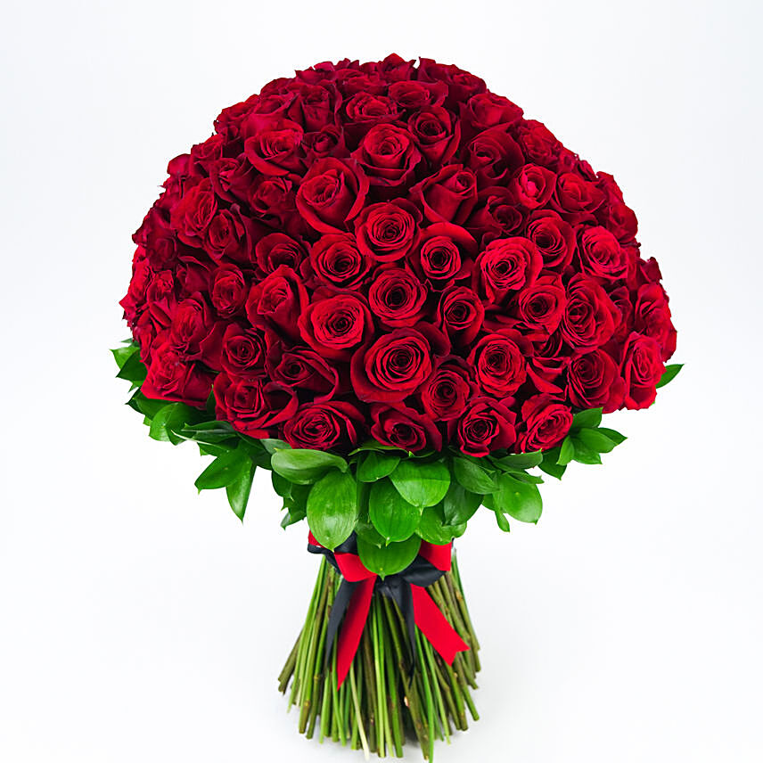 150 Red Roses Posy: Valentines Bouquets
