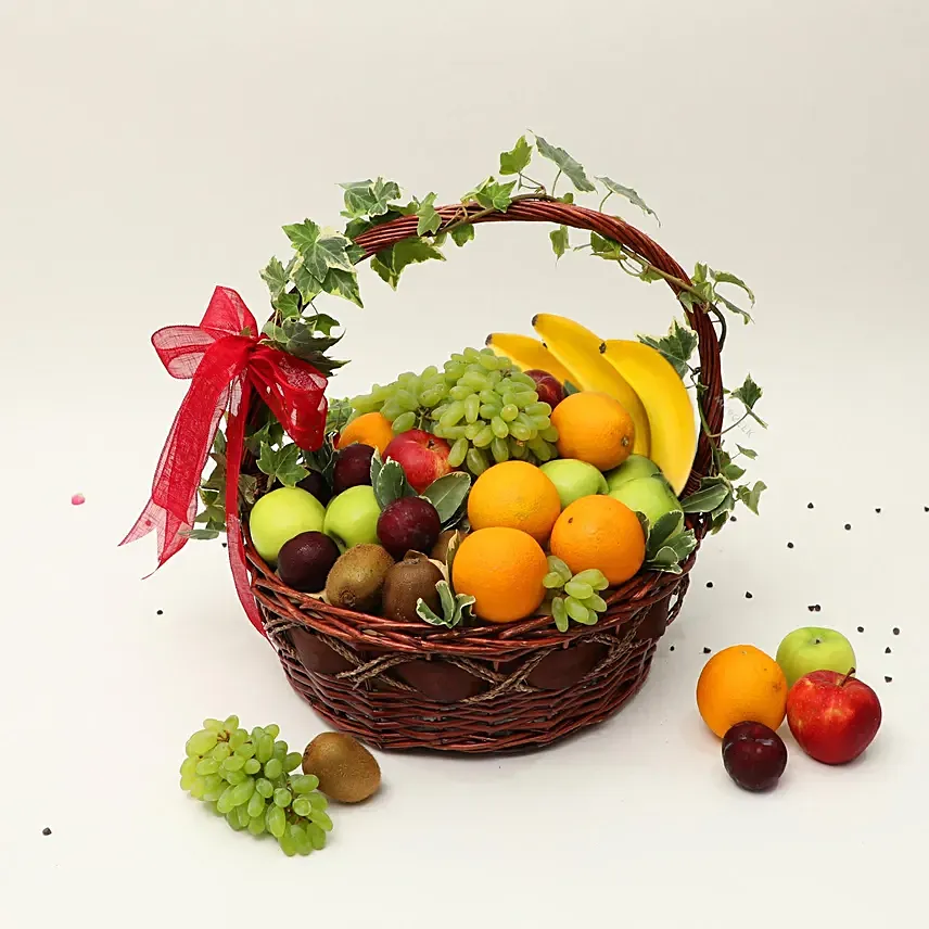 Premium Juicy Fruits Basket: Orange Gift Baskets