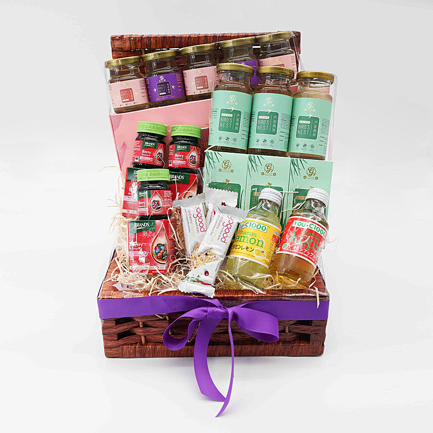 Healthy Treats Hamper For Wellness Wish: Gifts For Mom Dad