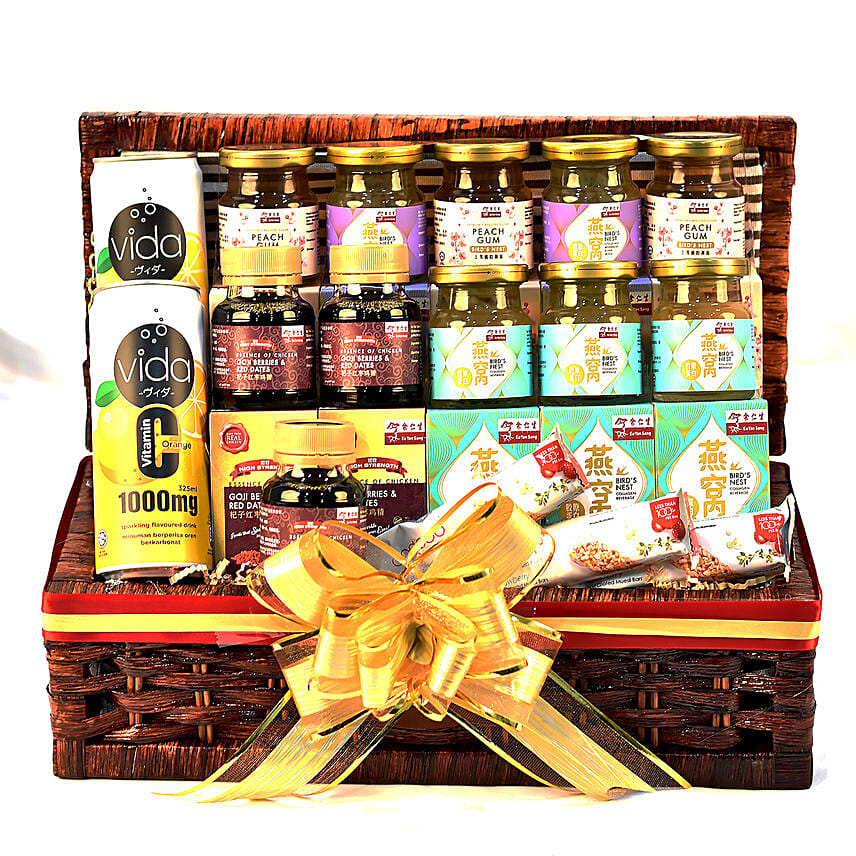 Healthy Treats Hamper For Wellness Wish: Get Well Soon Bouquets