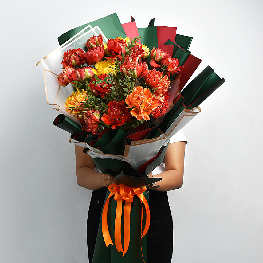 Parrot Tulips Bouquet: Premium Gifts