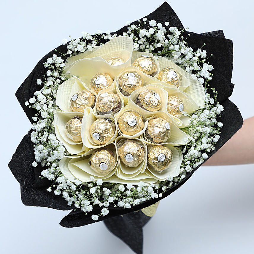 Rochers Delight Bouquet: Chocolates for Birthday