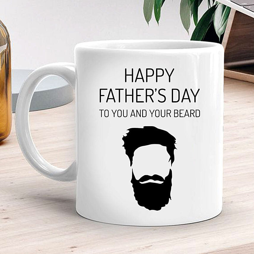 Happy Fathers Day White Mug: Fathers Day Personalised Gifts