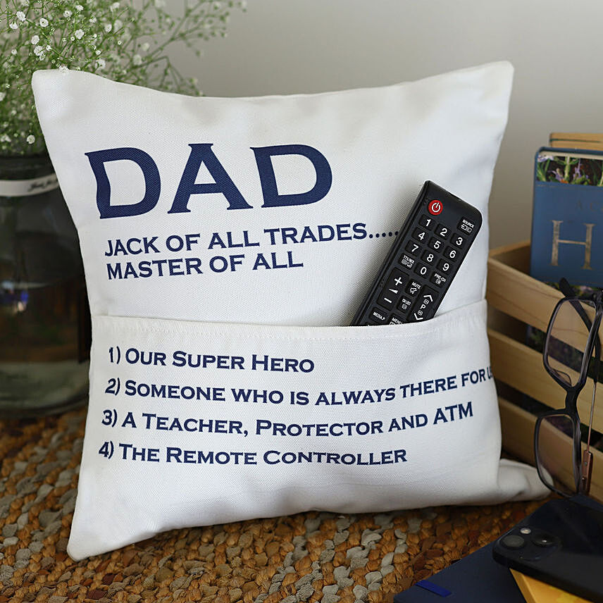 Master Of All Cushion For Dad: Personalised Gifts For Dad